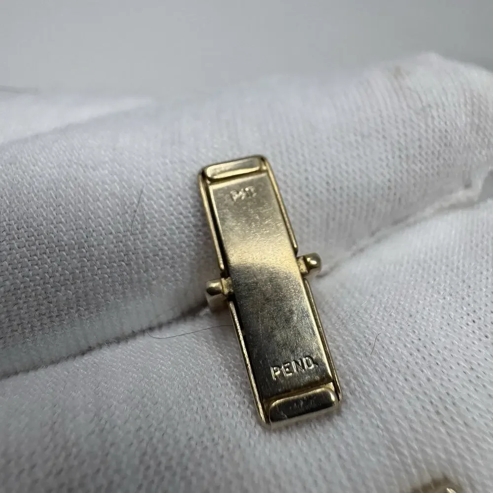 Vintage Gold Tone USA Pat. Pend Cufflinks Square Modernist Bar Design 22.7mm